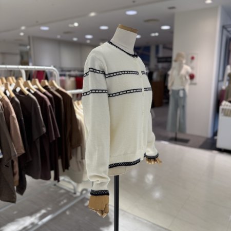 허니 패턴 가디건