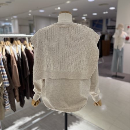 꽈배기 솔 세트 가디건