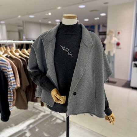 카라 베스트 핸드메이드 숏코트