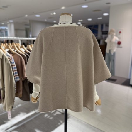 브이넥 핸드메이드 숏코트