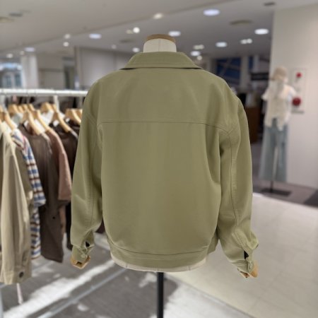 포켓장식 루시 레더 자켓