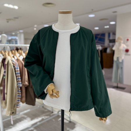 노카라 지퍼 점퍼