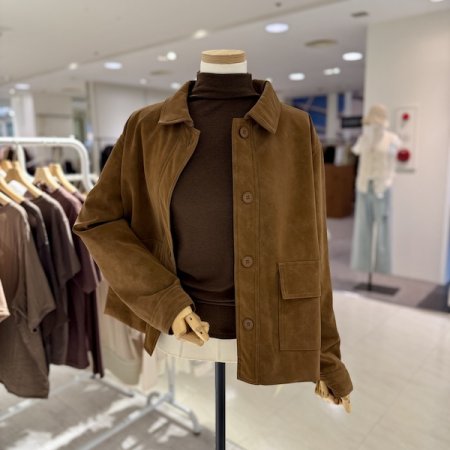 포켓 스웨이드 자켓