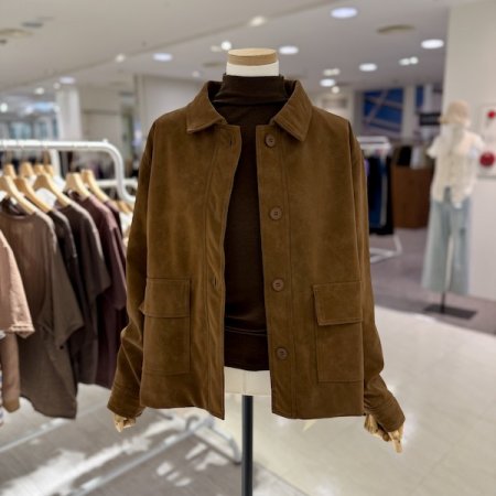 포켓 스웨이드 자켓