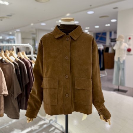 포켓 스웨이드 자켓