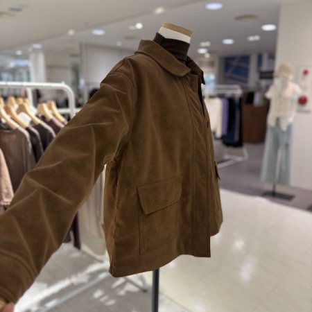 포켓 스웨이드 자켓