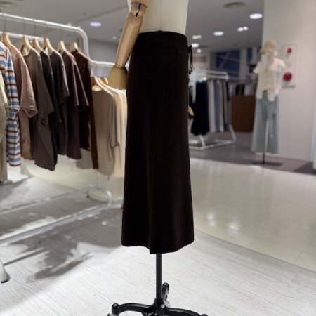 니트 포켓 스커트