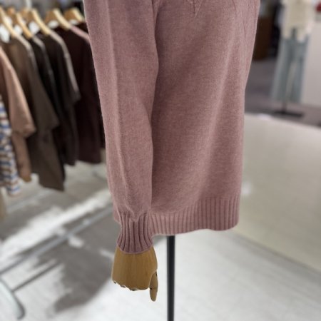 하프 잔사슬 반폴라 니트