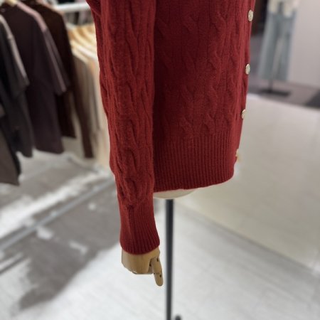 리본 꽈배기 가디건