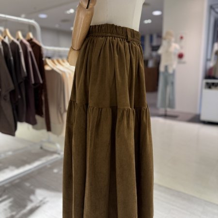 캉캉 스웨이드 스커트