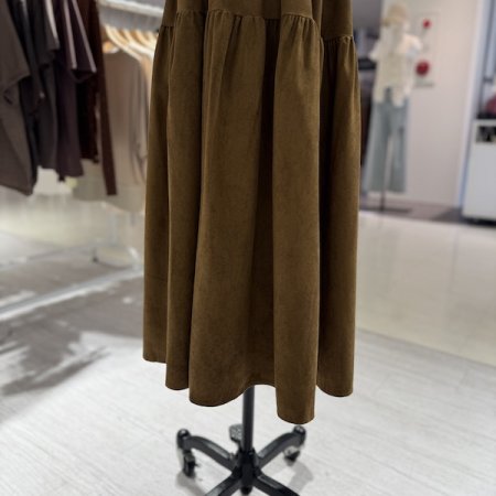 캉캉 스웨이드 스커트