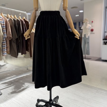 캉캉 스웨이드 스커트