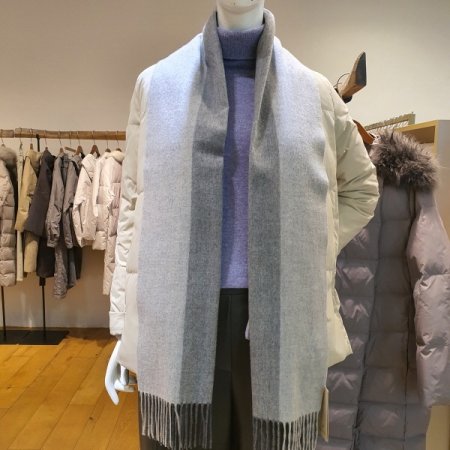 컬러 블럭 캐시미어 머플러