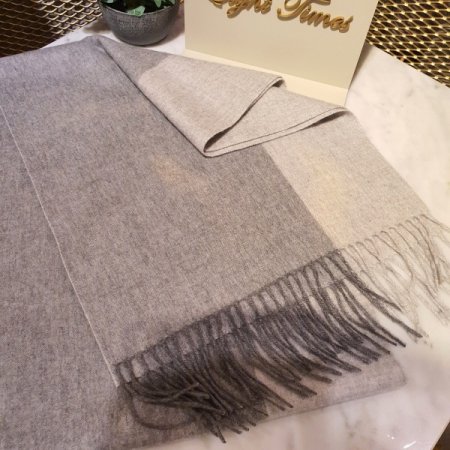 컬러 블럭 캐시미어 머플러