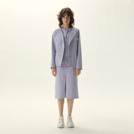 워싱 데님 자켓