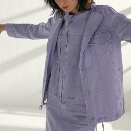 워싱 데님 자켓