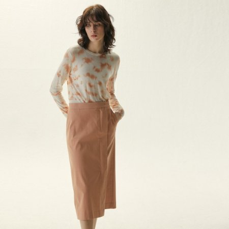 H라인 사선 절개 스커트