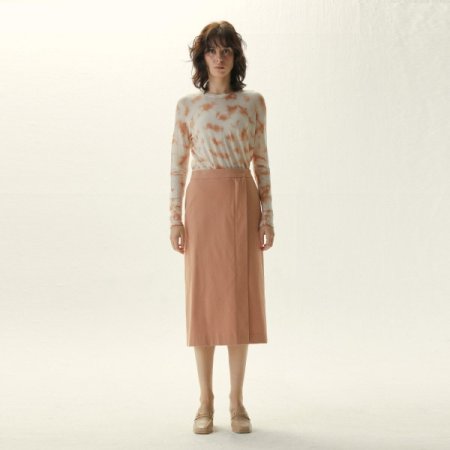 H라인 사선 절개 스커트