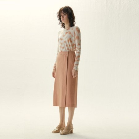 H라인 사선 절개 스커트