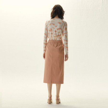 H라인 사선 절개 스커트