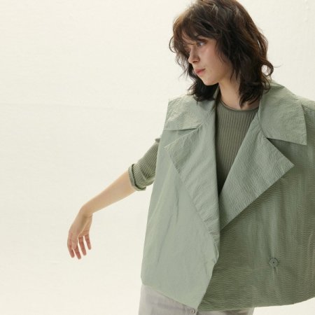 오버핏 초경량 구스 조끼