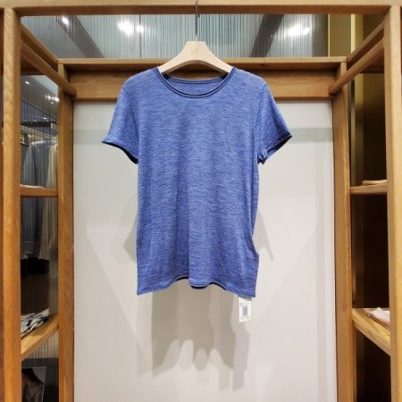 울 니트 라운드 반팔 티셔츠