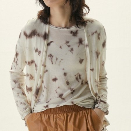 스트링 노카라 가디건