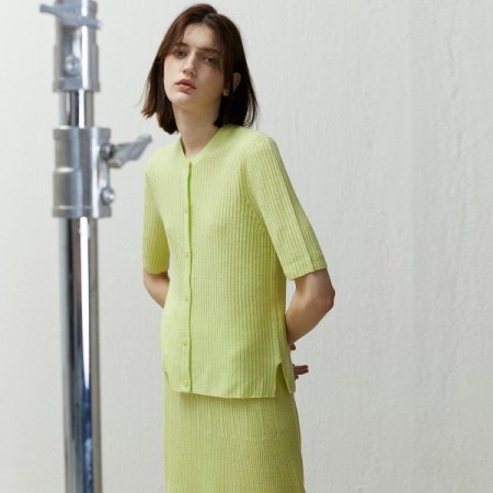 헴프 5부 골지 가디건