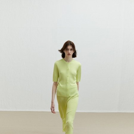 헴프 5부 골지 가디건