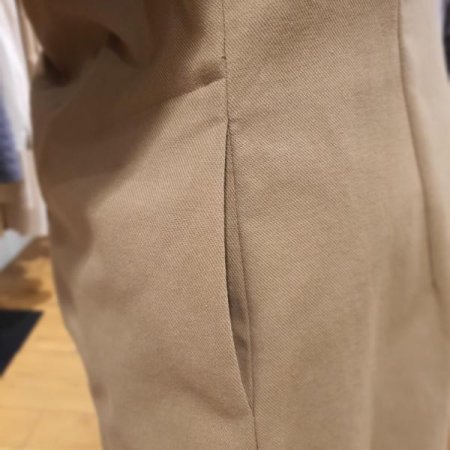 셔링 셔츠형 면 원피스