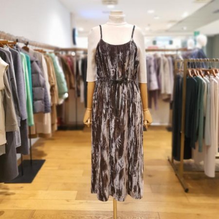 양가죽끈 벨벳 원피스