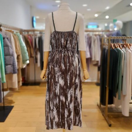 양가죽끈 벨벳 원피스