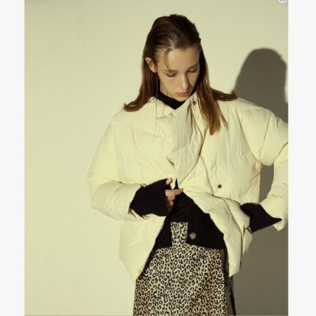 하이넥 숏 패딩