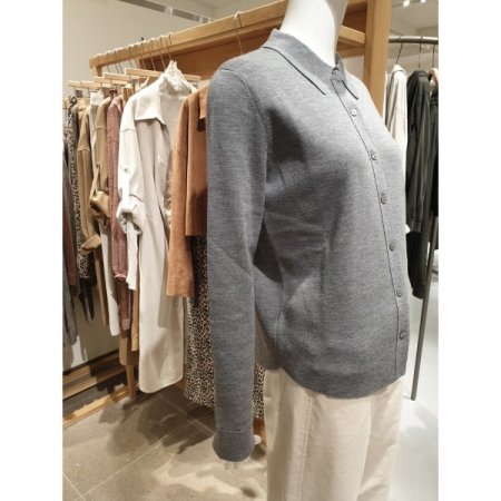 카라 오픈형 가디건