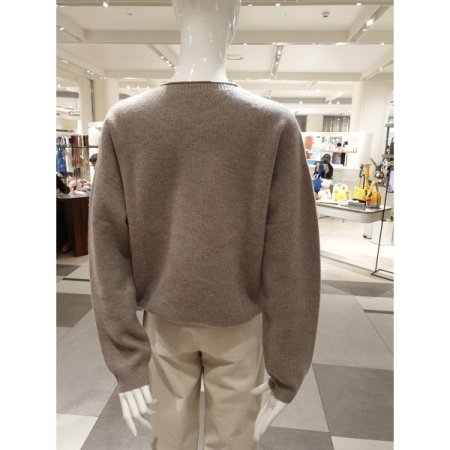 캐시 벌집짜임 라운드 니트