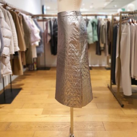 누빔 구스패딩 스커트