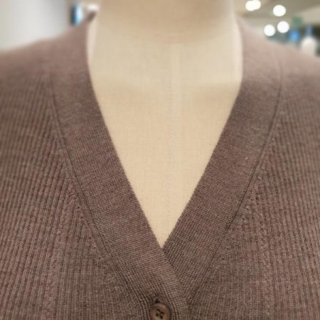 반팔 골지 가디건