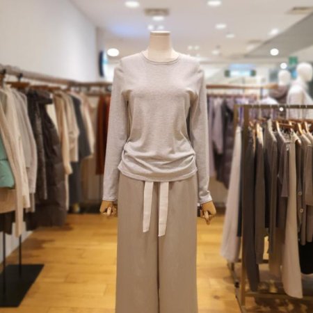 베이직 실크혼방 니트티셔츠