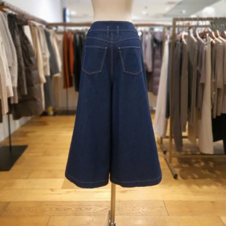 데님 와이드 8부팬츠