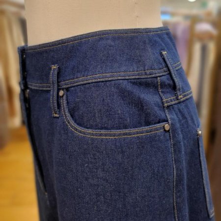 데님 와이드 8부팬츠