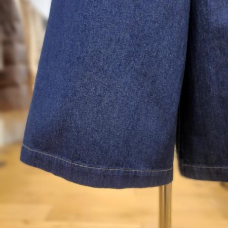 데님 와이드 8부팬츠