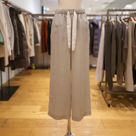 허리 밴딩 셋업 와이드팬츠