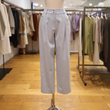 핀턱 배기핏 면팬츠