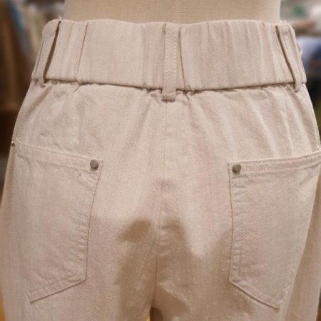 핀턱 배기핏 면팬츠