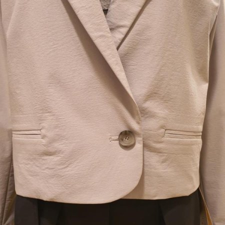 원버튼 크롭자켓