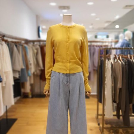 비비드 라운드 슬림핏 가디건