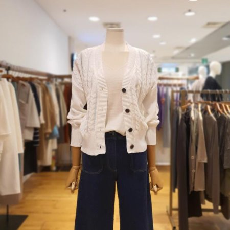 듀얼 짜임 면가디건