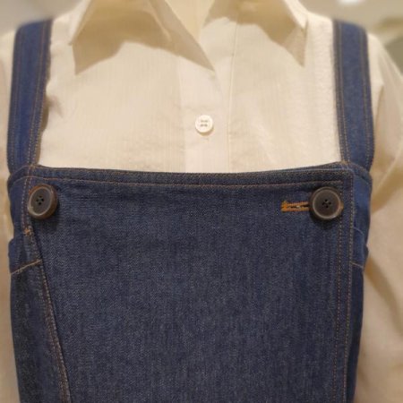 빅포켓 데님 뷔스띠에 원피스