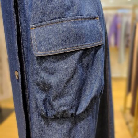 빅포켓 데님 뷔스띠에 원피스