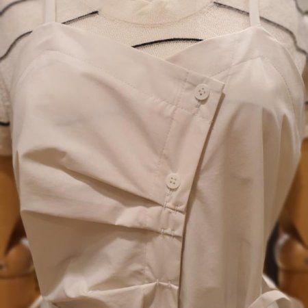 언발 핀턱 뷔스티에 원피스